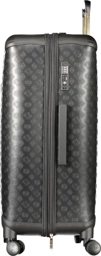 Trolley për femra GUESS JEANS Large Wilder Travel, e zezë