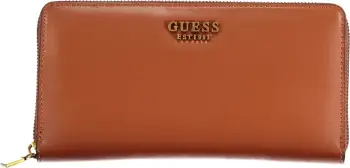 Portofol femra GUESS JEANS TALENT SLG WALLET, kafe