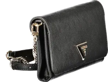 Çantë dore GUESS JEANS NOELLE MINI POUCH femra, e zezë