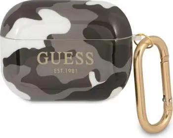 Mbështjellës Guess GUA3UCAMG për AirPods 3, Camouflage, i zi