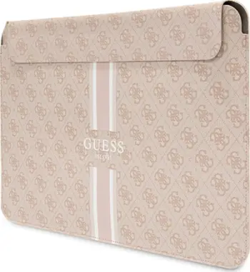 Mbështjellës laptopi Guess 4G Printed Stripes, për 14 inç, Rozë