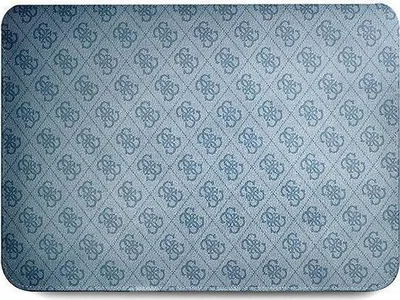 Mbulesë tablet/laptop Guess GUCS14P4TB, 13/14", lëkurë Saffiano, blu 4G Uptown Triangle - 2