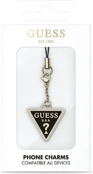 Varëse për telefon Guess Triangle Diamond Charm me rhinestone, Ari/Zeze - 1