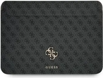 Mbështjellës laptopi Guess 4G Big Logo, 13", lëkurë sintetike, Gri