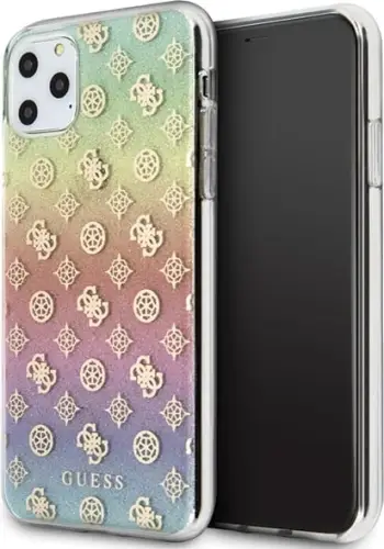 Mbështjellës Guess GUHCN65PEOML për iPhone 11 Pro Max, hardcase, shumëngjyrësh Iridescent 4G Peony