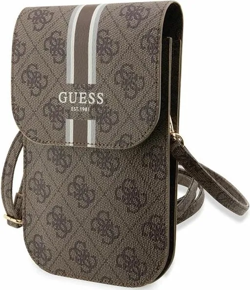 Çantë për telefon Guess 4G Stripes, kafe - 1