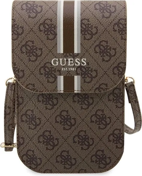 Çantë për telefon Guess 4G Stripes, kafe - 2