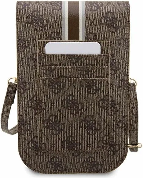 Çantë për telefon Guess 4G Stripes, kafe - 5