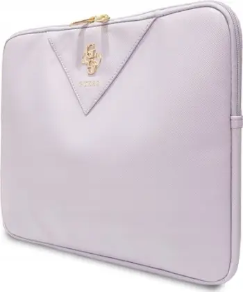 Futrollë laptopi Guess Triangle 4G, 14", për MacBook, vjollcë