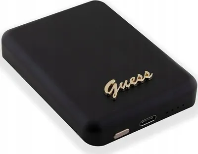 Powerbank wireless Guess Metal Script Logo MagSafe 3000mAh, i zi - 1