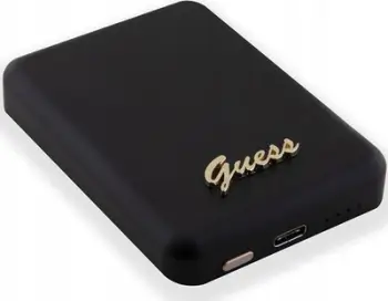 Powerbank wireless Guess Metal Script Logo MagSafe 3000mAh, i zi