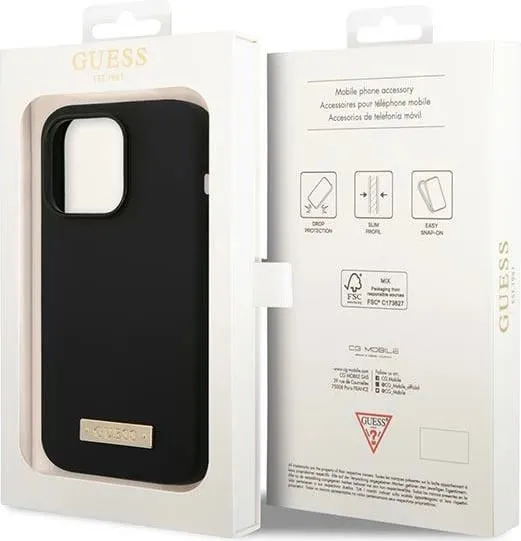 Këllëf telefoni Guess GUHMP14XSBPLK, për iPhone 14 Pro Max 6.7", MagSafe, i zi - 3