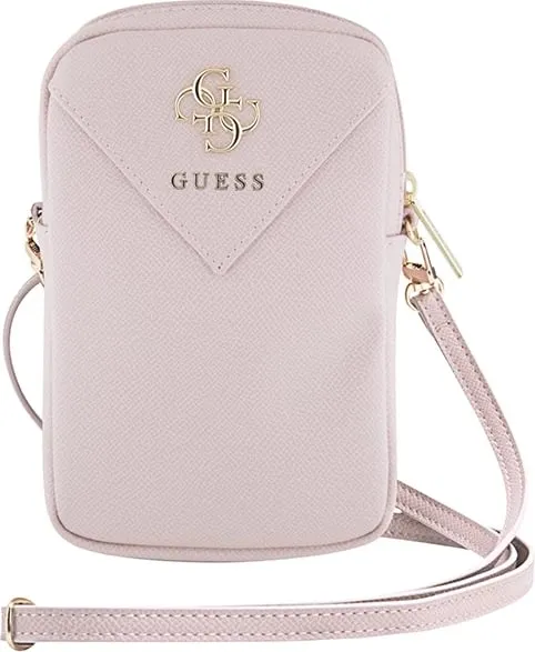 Mbështjellës Guess Zip Quilted 4G për celular, Rozë - 2