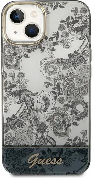 Mbulesë telefoni Guess Porcelain Collection për iPhone 14 Plus 6.7", hardcase, gri - 2