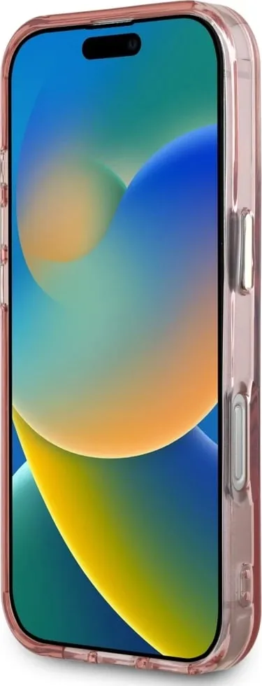 Mbështjellës Guess IML Rhinestones për iPhone 16 Pro Max, MagSafe, Rozë - 5