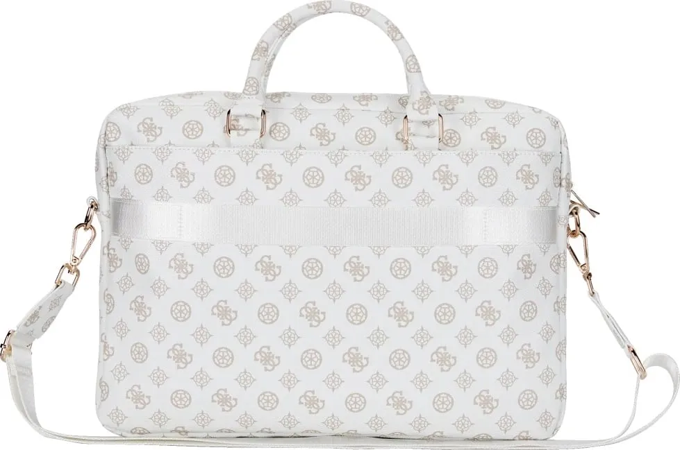 Çantë laptopi Guess 4G Peony Front Pocket Zipper Triangle Logo, 16", e zezë - 2