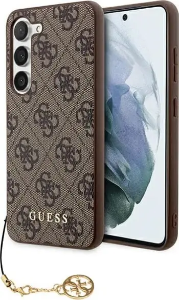 Mbështjellës Guess 4G Charms Collection për Samsung Galaxy A35, i zi