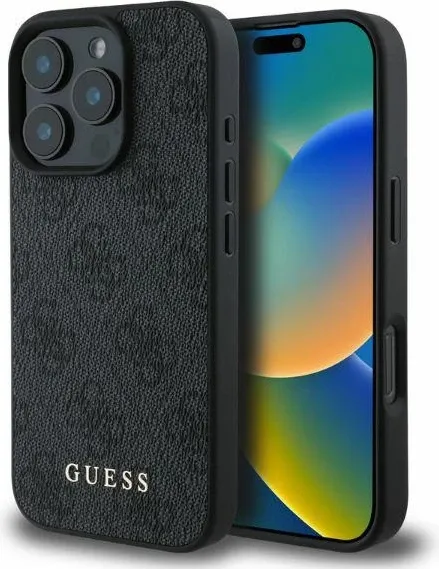 Mbështjellës Guess 4G Classic për iPhone 16 Pro Max, i zi - 1