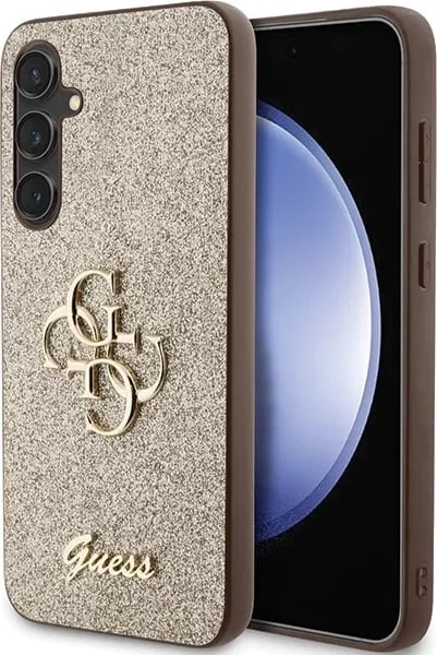 Mbështjellës Guess Glitter Script Big 4G për Samsung Galaxy S23 FE, TPU, Ari - 1