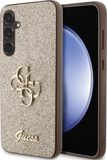Mbështjellës Guess Glitter Script Big 4G për Samsung Galaxy S23 FE, TPU, Ari