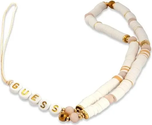 Varëse telefoni Guess GUSTPEARW Heishi Beads, e bardhë - 1