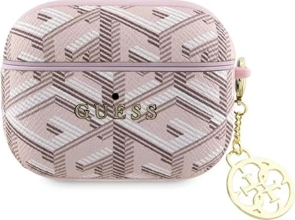 Mbështjellës Guess GCube Charm për AirPods Pro, rozë - 1