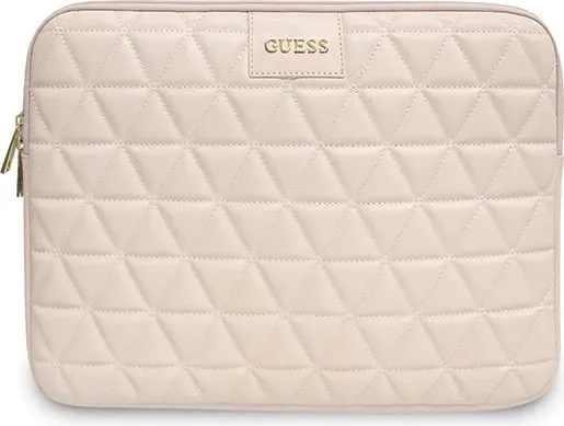 Futrollë tabletë Guess Sleeve GUCS13QLPK, 13", lëkurë vegane, rozë - 1