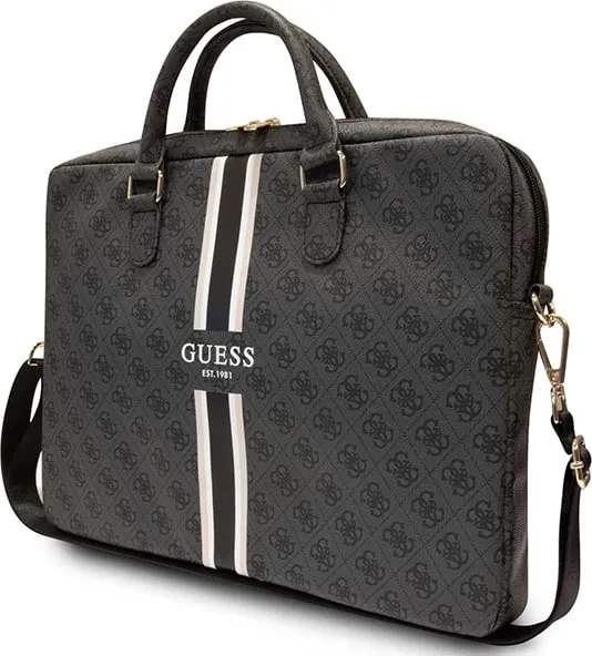 Çantë laptopi Guess 4G Printed Stripes, 16 inç, e zezë - 2