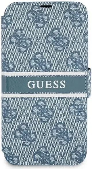 Mbështjellës Guess 4G Stripe për iPhone 13 Pro / 13 6.1", Blu