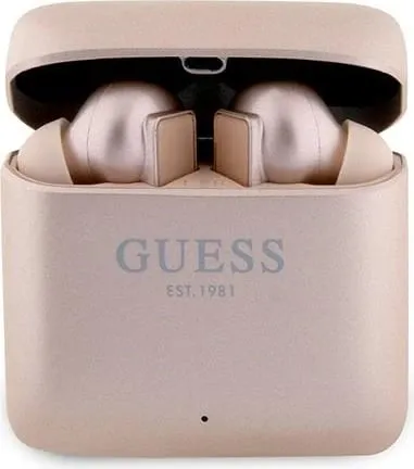 Kufje TWS Bluetooth Guess GUTWSSU20ALEGP me dock, Rose Gold - 1