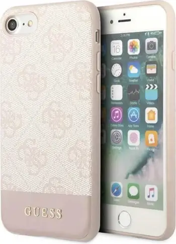 Mbështjellës Guess 4G Stripe për iPhone 7/8/SE 2020/SE 2022, Kafe