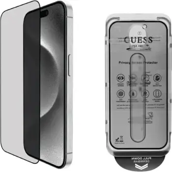 Mbështjellës xhami Guess Privacy 2.5D Outline për iPhone 16, 6.1"