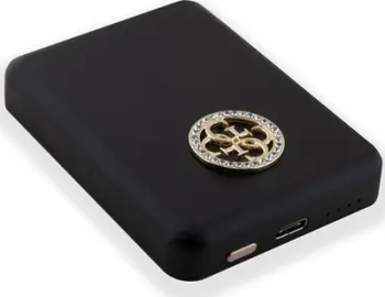 Powerbank wireless Guess 4G Strassed Metal Logo MagSafe 3000mAh, 5W, i zi