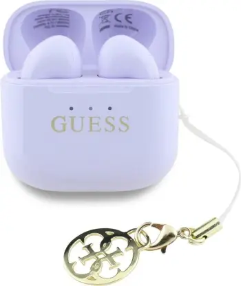 Kufje TWS Guess Glossy Effect me logo, Bluetooth 5.4, IPX5, Lavender