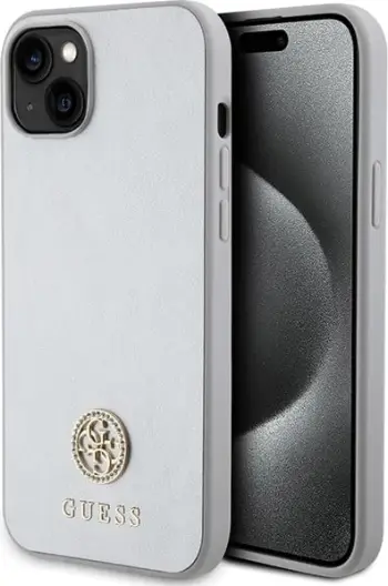 Mbështjellës Guess GUHCP15MPS4DGPS për iPhone 15 Plus 6.7", argjendtë
