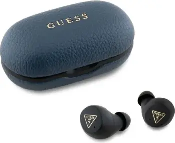 Kufje Bluetooth Guess GUTWSPGTSPSB TWS me dokim, Kaltër