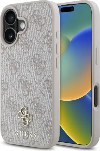 Mbështjellës Guess HC PU 4G Small 4G and Classic MagSafe për iPhone 16, Rozë