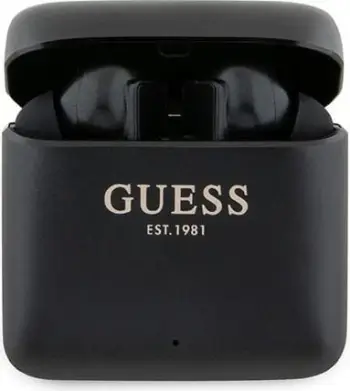 Kufje pa tela Guess Printed Logo, TWS, Bluetooth 5.1, të zeza