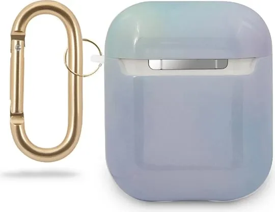 Mbështjellës Guess GUACA2TPUMCGC02 për AirPods 1/2, TPU, Koleksioni Tie & Dye, kaltër - 2