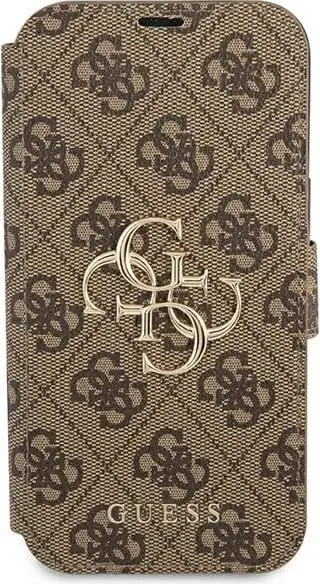 Mbështjellës Guess GUBKP13L4GMGBR për iPhone 13/13 Pro 6.1", lëkurë sintetike, kafe