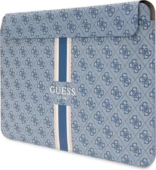 Mbështjellës laptopi Guess 4G Printed Stripes, deri 16", Blu - 2