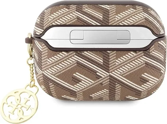 Mbështjellës Guess GCube Charm për AirPods Pro 2, kafe - 2