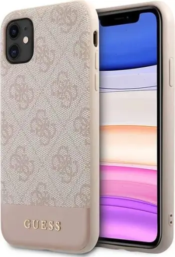 Mbështjellës Guess 4G Stripe për iPhone 11/XR 6.1", Rozë