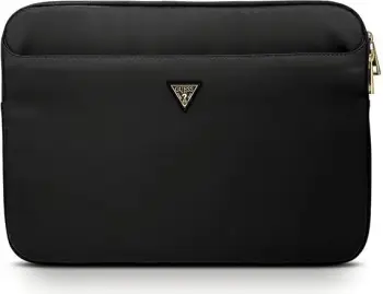 Mbështjellës Guess Nylon Triangle Logo për laptop 13", i zi