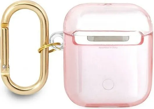 Mbështjellës Guess GUA2HHTSP për AirPods 1/2, Strap Collection, Rozë - 2