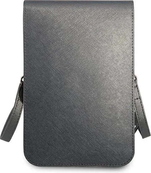 Çantë smartphone Guess Saffiano Triangle, gri - 5