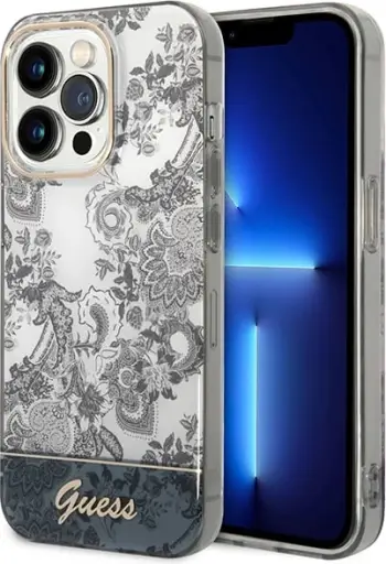 Futrollë telefoni Guess GUHCP14XHGPLHC, për iPhone 14 Pro Max, e fortë, okër