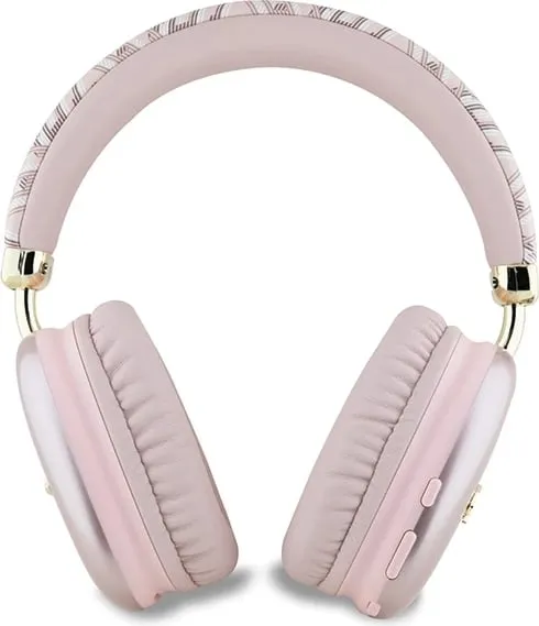Kufje Bluetooth Guess GCube Metallic Script Logo, On-ear, 32 orë, Rozë - 3