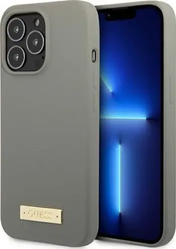 Mbulesë telefoni Guess GUHMP13LSPLG për iPhone 13 Pro 13 6.1", silikon, MagSafe, gri