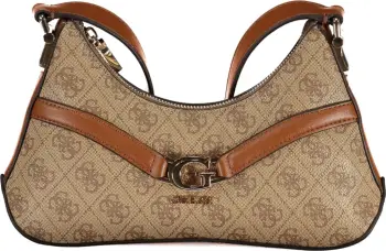Çantë për femra GUESS JEANS DEA MINI, bezhë